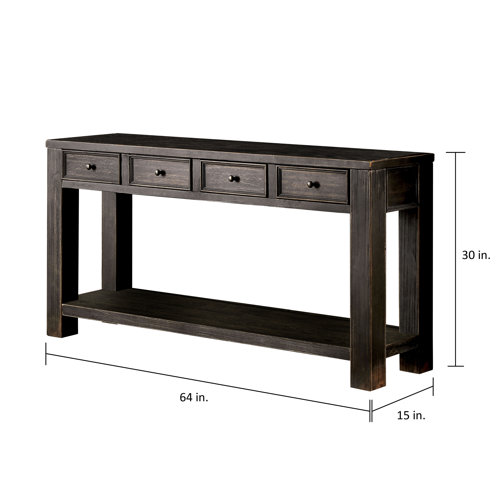Gracie Oaks Rentz 64'' Console Table & Reviews Wayfair
